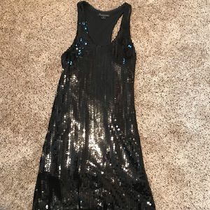 Black sequin dress (racerback)